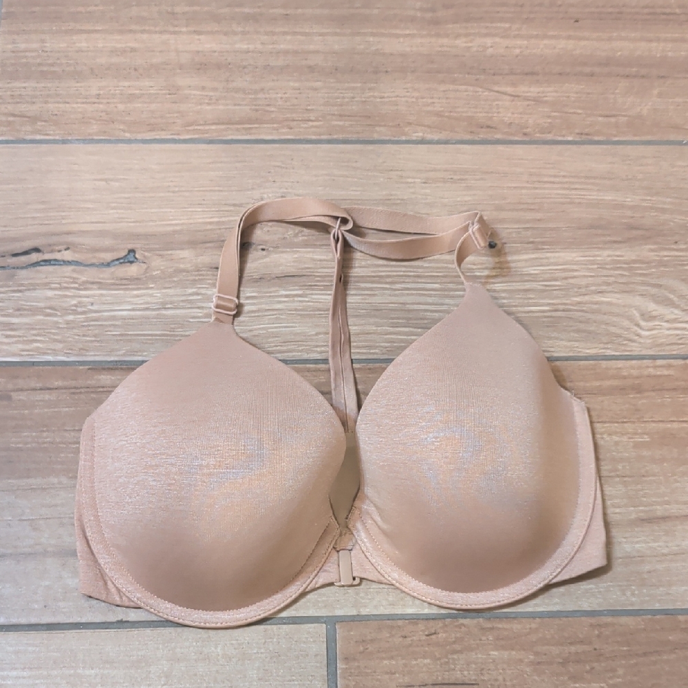 Victoria's Secret Nude Racerback Semi Demi 32DD Bra